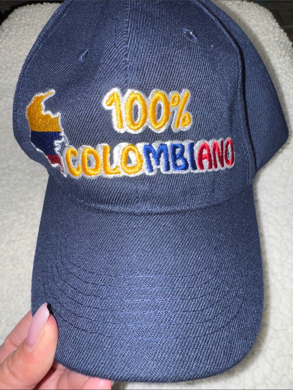100% Colombiano Navy Strapback Hat 🇨🇴 - Picture 3 of 13